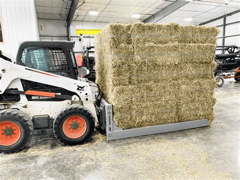 hay squeeze attachment for skid steer|bale squeeze attachment.